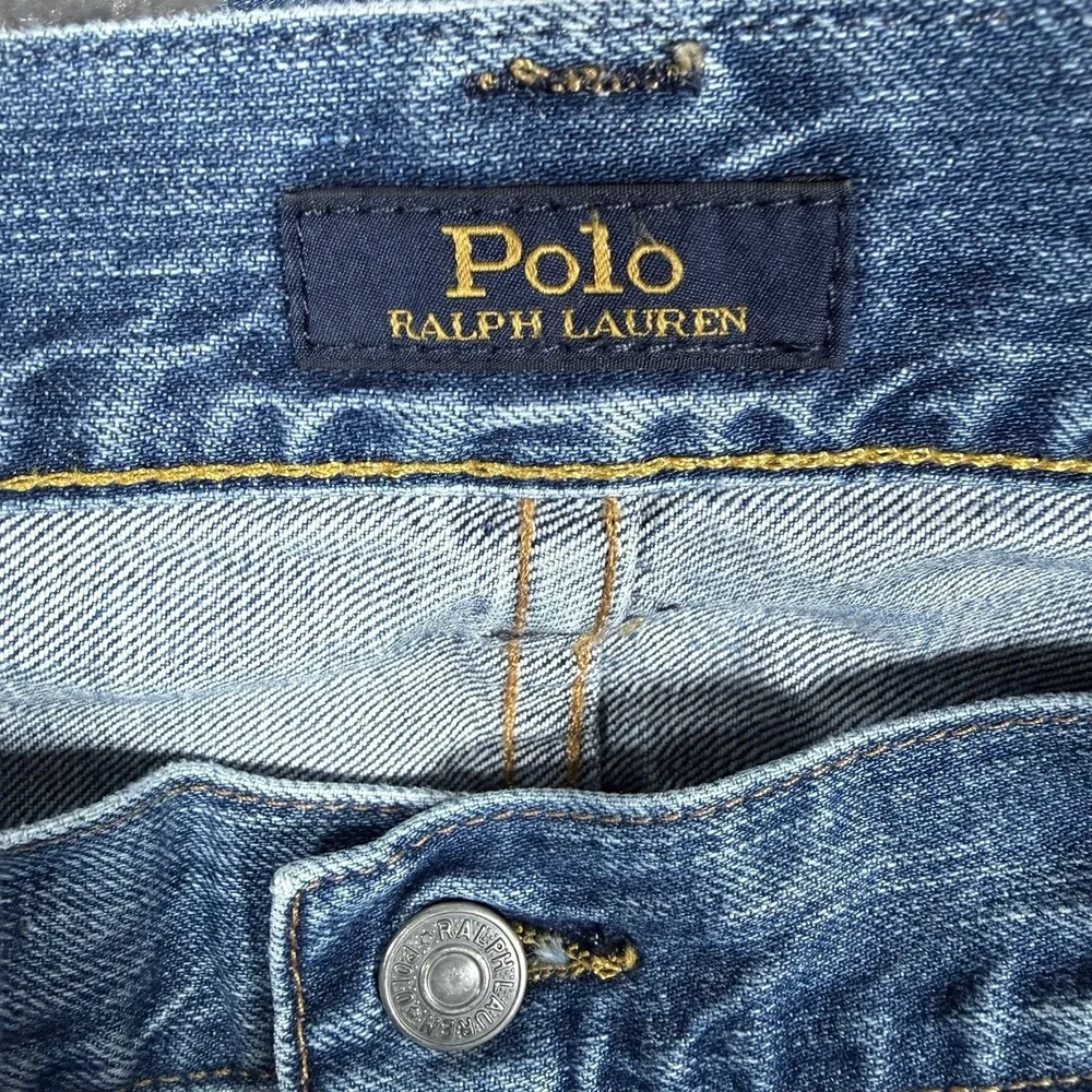 Polo Ralph‎ Lauren Jeans Men's 40x32 Blue Denim The Hampton Relaxed Straight